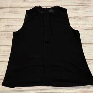 Banana Republic Black Textured Blouse